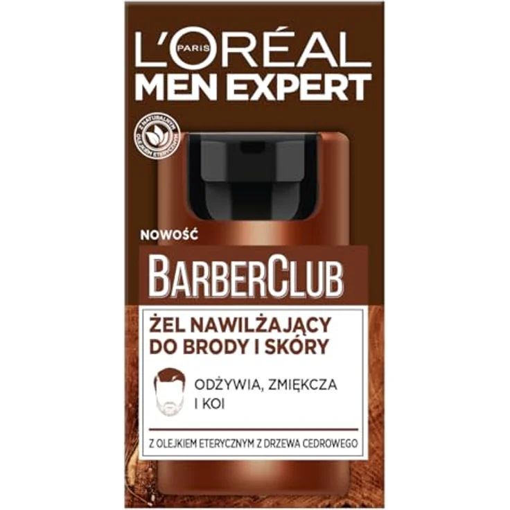 L'Oréal Paris Men Barber Club Feuchtigkeitsgel für Kinn und Haut, 50 ml - Mit natürlichen ätherischen Ölen, reduziert Trockenheit – Bild 3