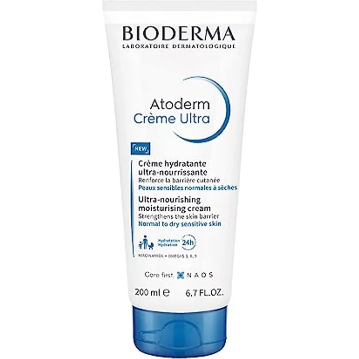 Bioderma Atoderm Creme Ultra – Sanfte und pflegende Feuchtigkeitspflege für trockene Haut, 200 ml