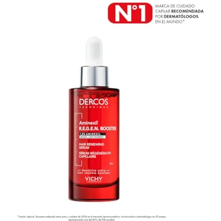 Vichy Dercos Serum R.E.G.E.N, Haarregenerativer Booster mit 1,5 % Aminexil und Ingwerextrakt, 90ml – Bild 2