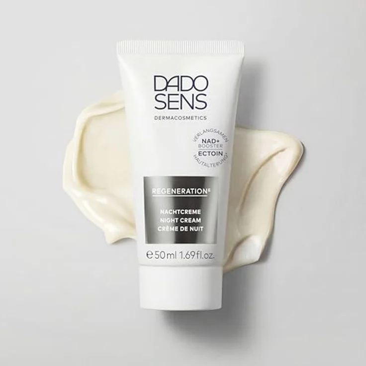 DADO SENS REGENERATION E NACHTCREME 50 ml - Regenerierende Nachtpflege mit Ectoin und NAD+ Booster, für sensible Haut, mildert Falten, Anti-Aging Wirkung – Bild 2