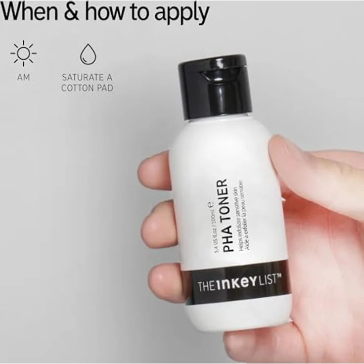 The INKEY List PHA Toner Gesichtswasser, mildes chemisches Peeling für empfindliche Haut, 200 ml – Bild 4