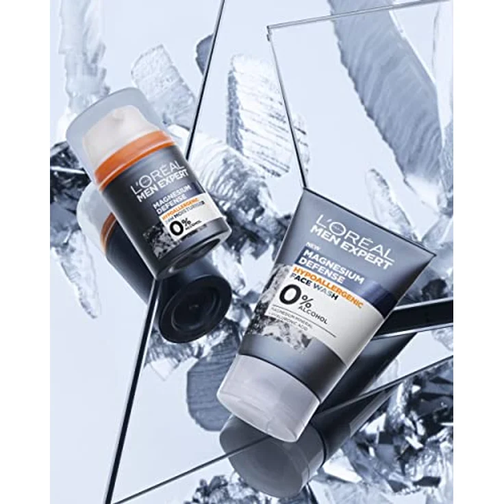L'Oréal Paris Men Expert Magnesium Defense, Hypoallergenes Gesichtsreinigungsgel mit Hyaluronsäure, 100ml – Bild 3