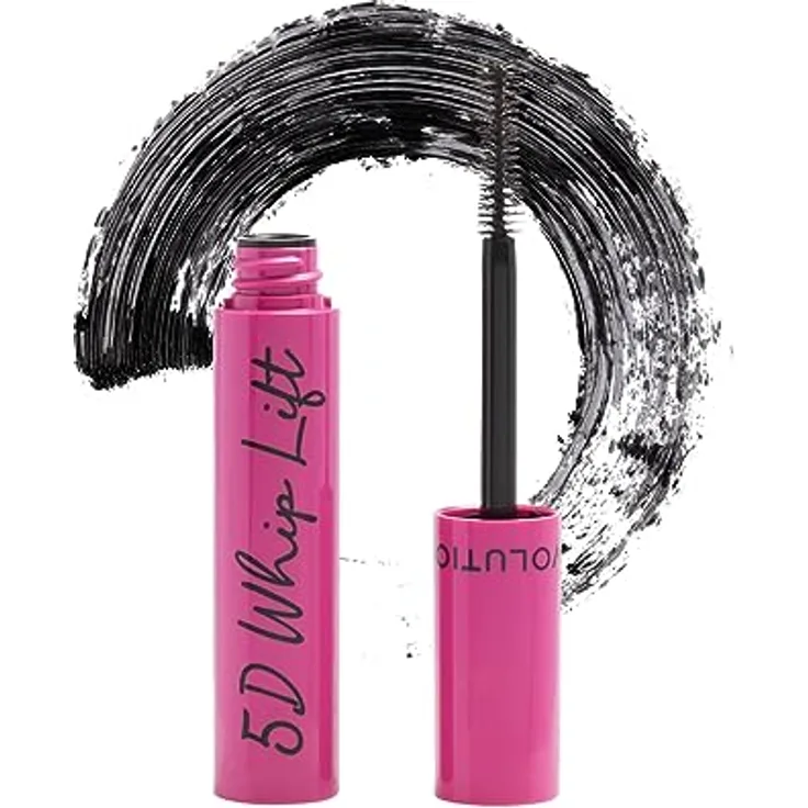 Makeup Revolution 5D Whip Lift Mascara, Maximum Lift, Length & Volume, Long-Lasting, Smudge Resistant, Black, 12ml
