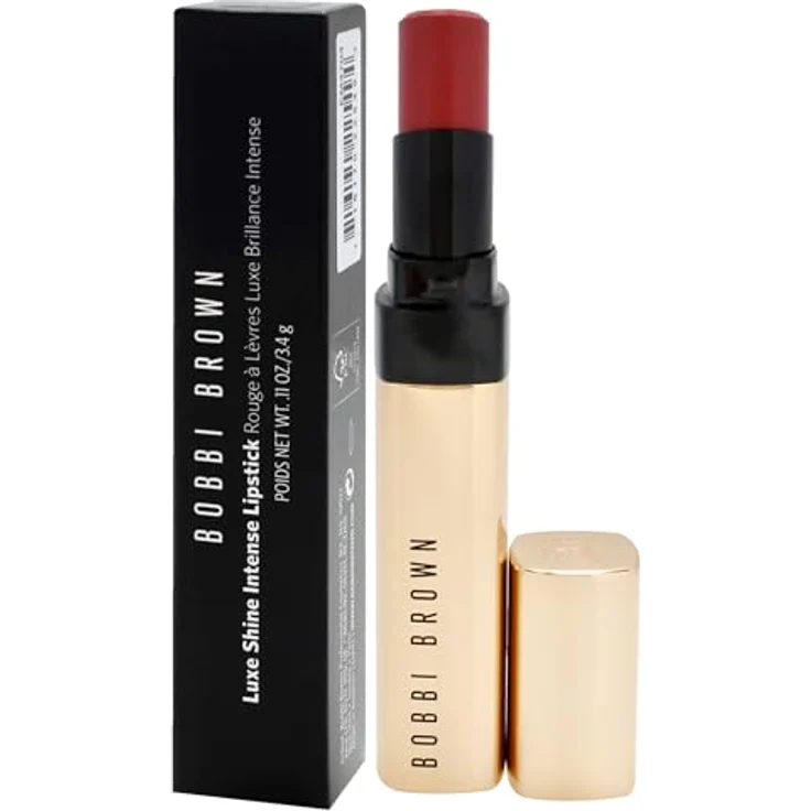 Bobbi Brown Luxe Shine Intense Lippenstift, hochpigmentierte Formel mit pflegender Hyaluronsäure und Vitamin E, 2,3 g CLARET – Bild 4