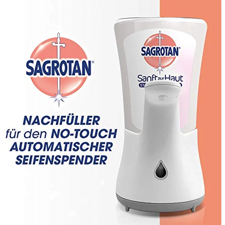 Sagrotan No-Touch Nachfüller Extra Care Lotusblüte und Kamillenöl, Flüssige Handseife, 1er Pack (1 x 250 ml) – Bild 5