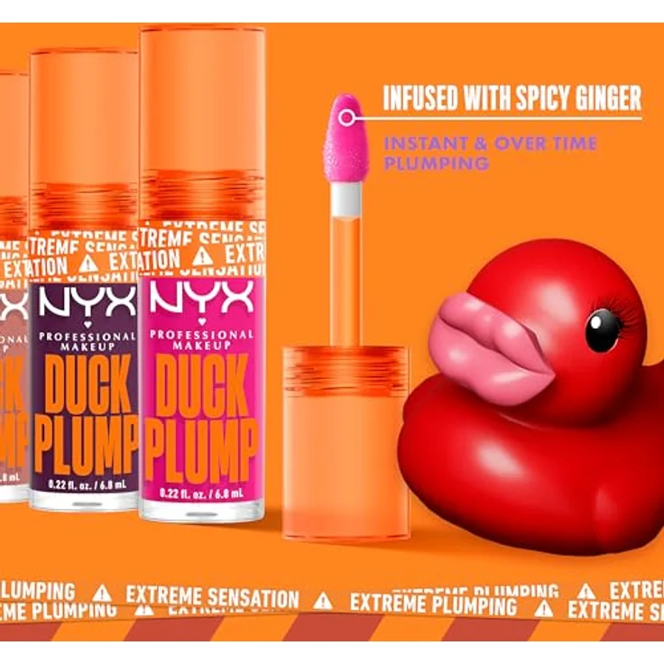 NYX Professional Makeup Duck Plump Lipgloss, veganer Lipgloss mit glossy Finish, 7 ml, in 18 Farben erhältlich – Bild 6