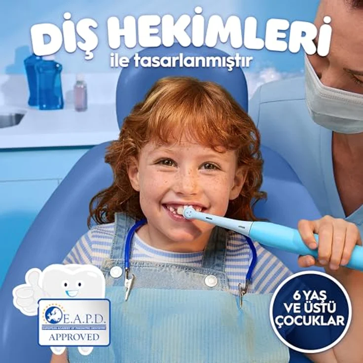 Oral-B iO Kids Disney Stitch, elektrische Zahnbürste für Kinder, mit Magnetantrieb, Reise-Etui, für 6 Jahre+, 1 St. – Bild 4