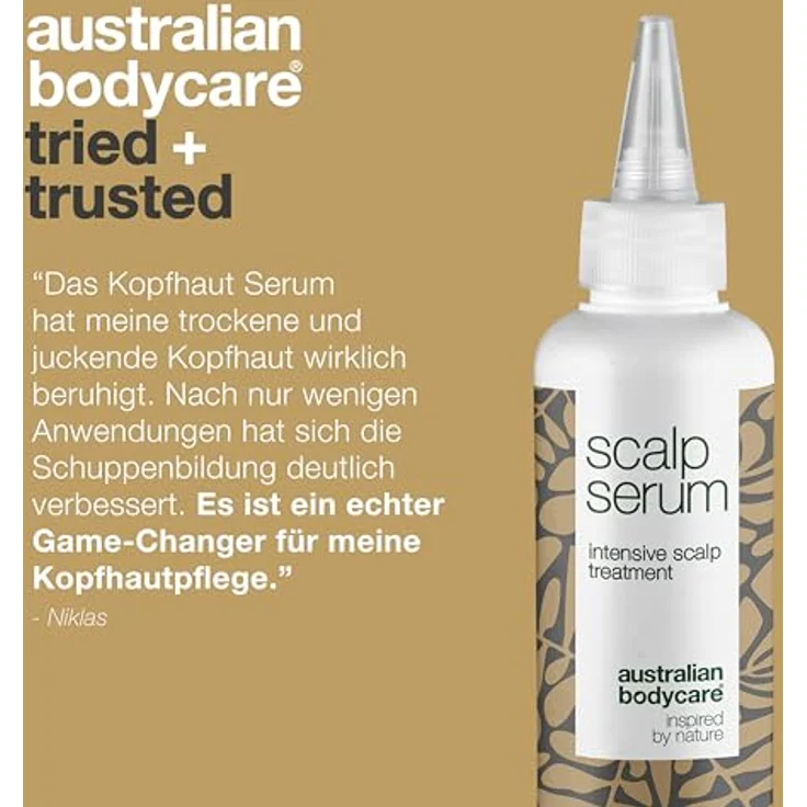 Australian Bodycare Scalp Serum 150 ml | Teebaumöl + Lemon Myrtle | Leave In Kopfhaut pflege bei Trockener, Juckender Kopfhaut & Anti Schuppen | Auch zur Kopfhautpflege bei Schuppenflechte, Ekzemen – Bild 5