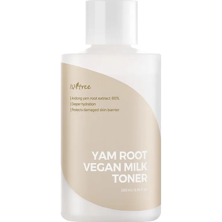 Isntree Yam Root Vegan Milk Toner, feuchtigkeitsspendendes Gesichtswasser mit Yamswurzelextrakt und Vegan Milk-Komplex, 0,2 l