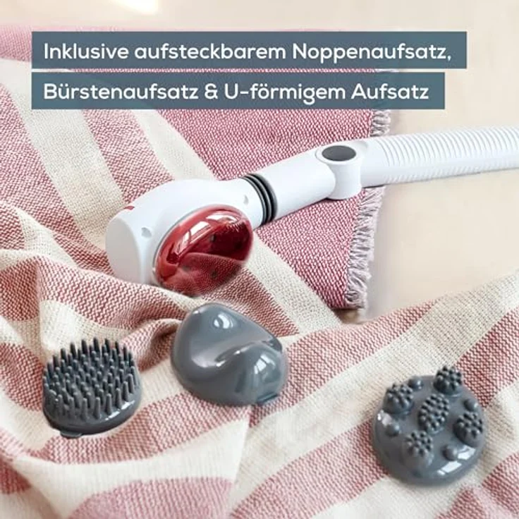 Beurer MG 44, 2-in-1 Massagegerät mit Infrarotlicht, 3 Massageaufsätzen, 2 Intensitätsstufen für Nacken, Rücken und Schulter – Bild 5