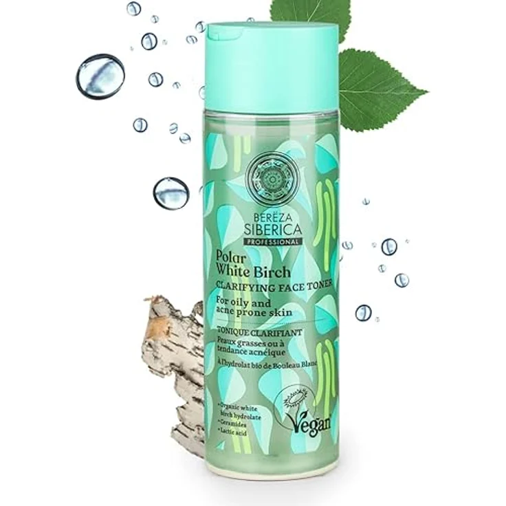 Natura Siberica Polar White Birch Gesichtstonikum, aufhellend für fettige und problematische Haut, 200 ml – Bild 2