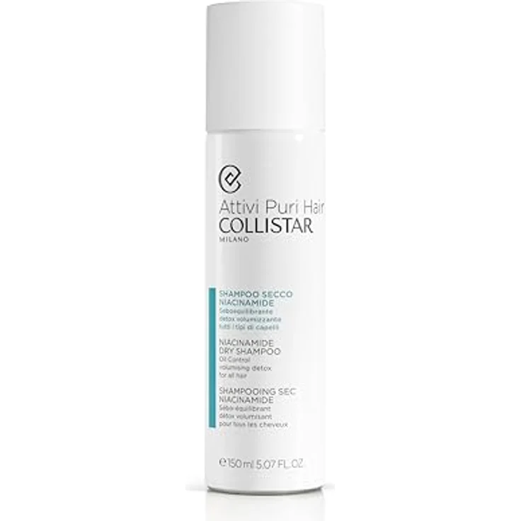 Collistar Aktive Pure Hair Trockenshampoo Niacinamid, Balancing, leichte Formel, 250 ml – Bild 1