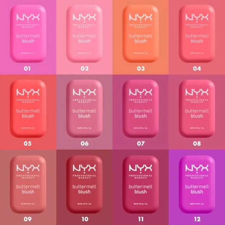 NYX Professional Makeup Buttermelt Blush 5 g 06 FOR THE BUTTA, cremiges Rouge mit Shea-, Mandel- und Mangobutter, vegan – Bild 4