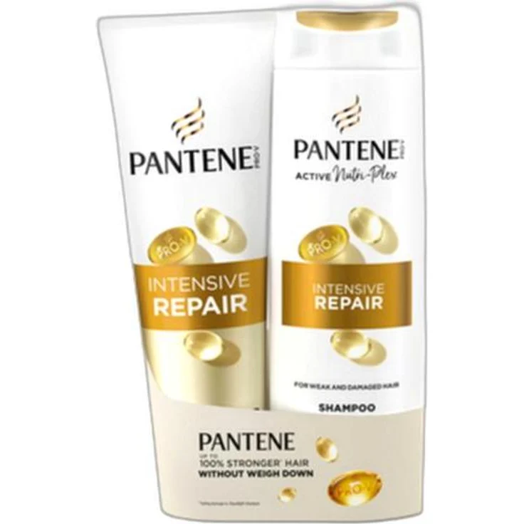 Pantene Pro-V Active Nutri Plex Intensiv-Reparatur Shampoo 400 ml und Conditioner 275 ml, für geschädigtes und trockenes Haar, mit Provitamin B5