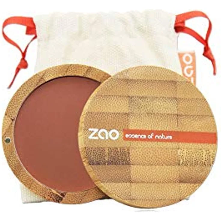 ZAO Bamboo Compact Blush 9 g 321, Rouge in Brown Orange für natürlichen Glow