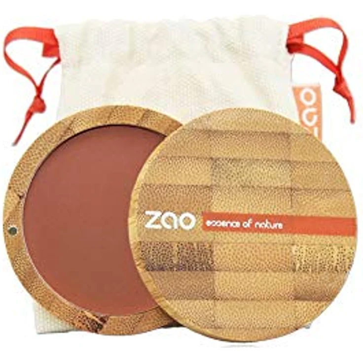 ZAO Bamboo Compact Blush 9 g 321, Rouge in Brown Orange für natürlichen Glow