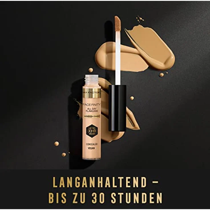 Max Factor Facefinity All Day Flawless, Langzeit-Korrektor in Farbton 040, 7,8 ml, hochpigmentierter Concealer zur Reduzierung von Hautunreinheiten und Teint-Vereinheitlichung – Bild 5