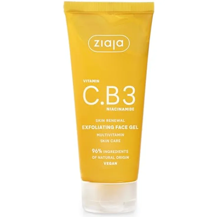 Ziaja Vitamina C B3 Niacinamida Exfoliante Gel Facial, 100 ml, enzymatisches Peeling zur Hautreinigung und -verjüngung