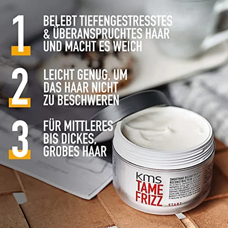 KMS Tame Frizz Start Smoothing Reconstructor Maske 200 ml – Bild 3