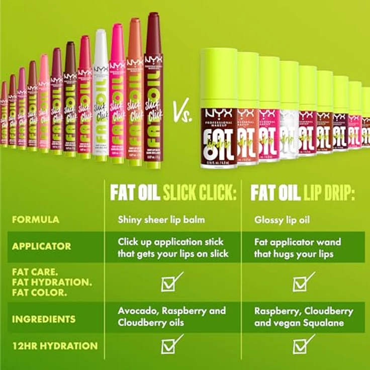 NYX Professional Makeup Fat Oil Slick Click Lippenstift, 2 g, Farbe DOUBLE TAP, mit Avocado- und Himbeersamenöl, 12 Stunden Feuchtigkeit – Bild 8