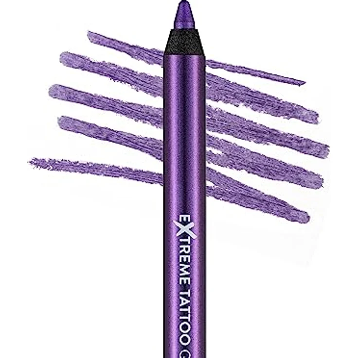Flormar Extreme Tattoo Gel Pencil 011 Purple Blaze, hochpigmentierter Gel-Kajal, mattes Finish, wasserfest und wischfest, langanhaltend, 1,2 g – Bild 2