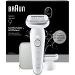 Braun Silk Epil 9, Nass-Trocken-Epilierer mit 40-Zangensystem, Micro-Grip-Technologie und 40 Minuten Akkulaufzeit