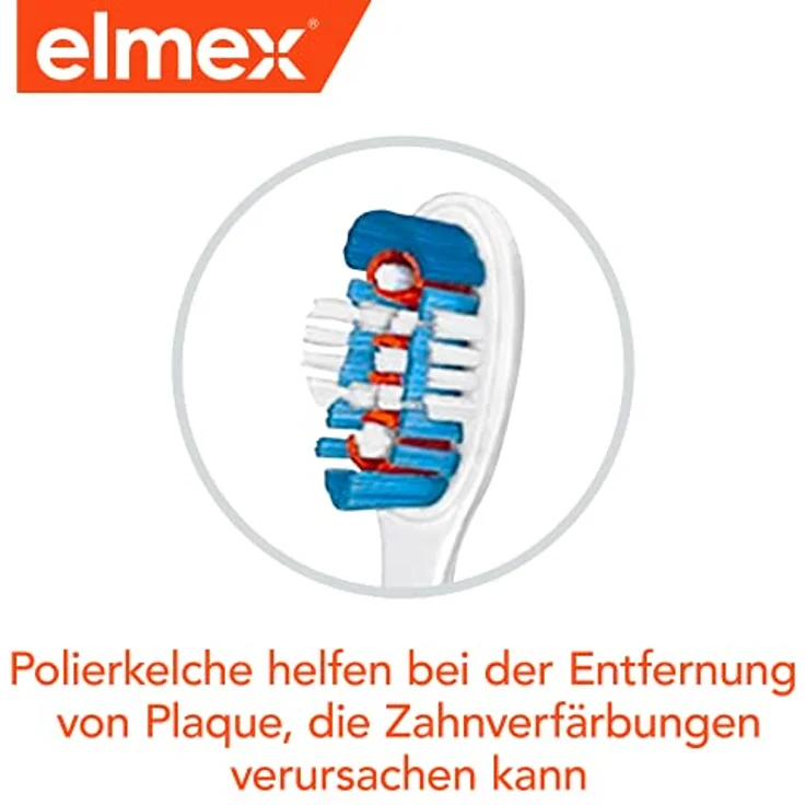Elmex INTENSIVREINIGUNG Zahnbürste mittel, 1 Stück, Intensive Reinigung mit innovativen Rundum-Borsten – Bild 6