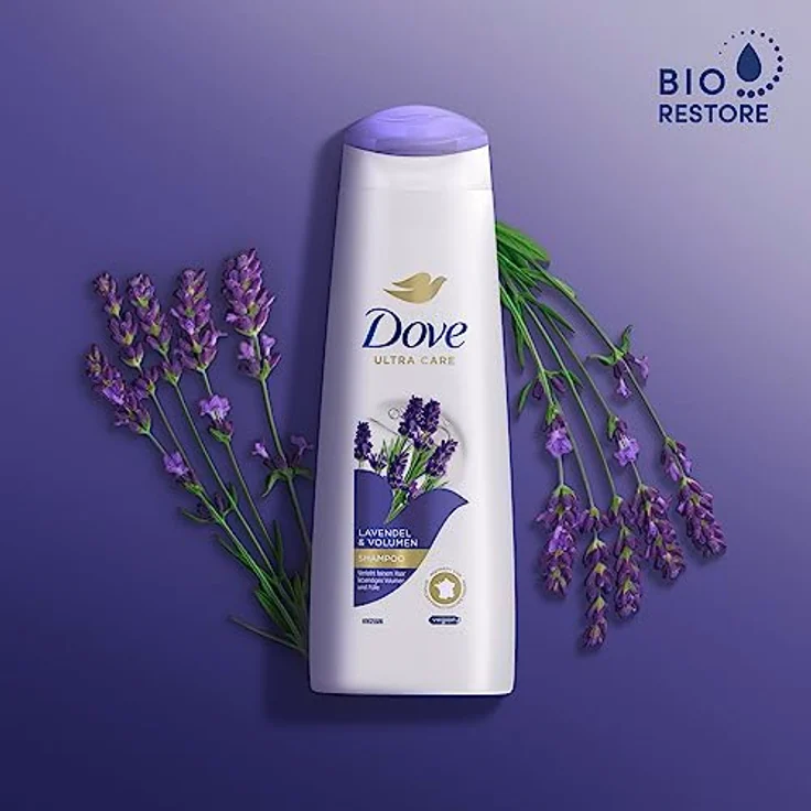 Dove Ultra Care Shampoo Lavendel & Volumen Haarpflege für feines Haar Shampoo verleiht lebendiges Volumen & Fülle 250ml 6 Stück – Bild 3