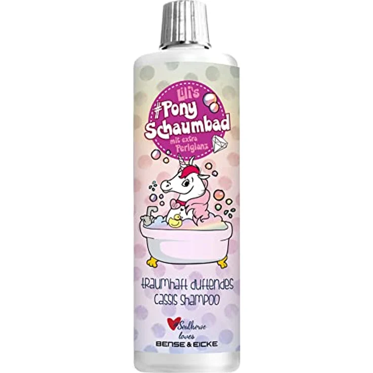 Bense & Eicke - Lilis Pony Schaumbad - 500 ml, Traumhaft duftendes Cassis-Shampoo, extra Perlglanz