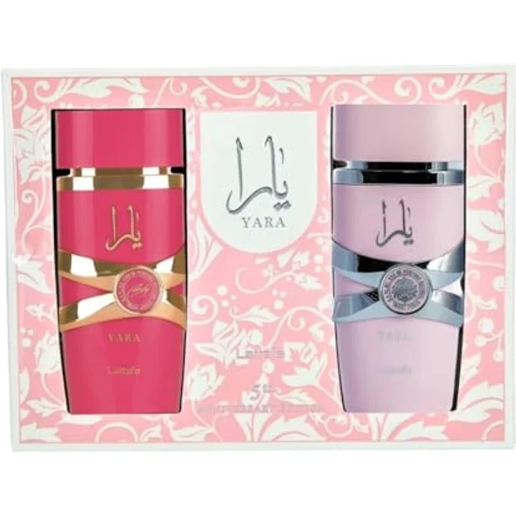 Lattafa Anniversary Edition Yara & Yara Candy Eau de Parfum (100 ml + 100 ml), exklusive Düfte für Damen, süß, blumig und raffiniert, elegantes Design, Jubiläums-Sonderedition – Bild 3