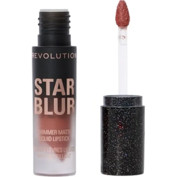 REVOLUTION Star Blur Shimmer Matte Liquid Lip Lipgloss, funkelnde matte Lippenfarbe in fünf Nuancen