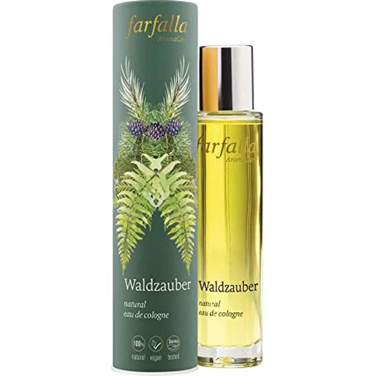 Farfalla Eau de Cologne Waldzauber, 50ml, Damenduft mit ätherischen Ölen - farfalla