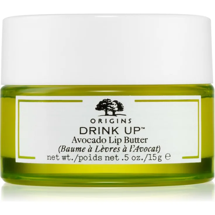 Origins Drink Up™ Avocado Lip Butter, feuchtigkeitsspendender Lippenbalsam mit Avocado, 15 ml