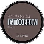 Maybelline New York Augenbrauenfarbe, Wasserfest und langanhaltend, Tattoo Brow Pomade, 004 Ash Brown, 3,5 ml