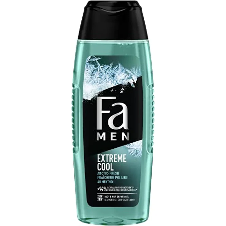 Fa Men – Duschgel für Herren – Extreme Cool – pH-neutral für die Haut – dermatologisch getestet – Flasche mit 250 ml – Bild 1