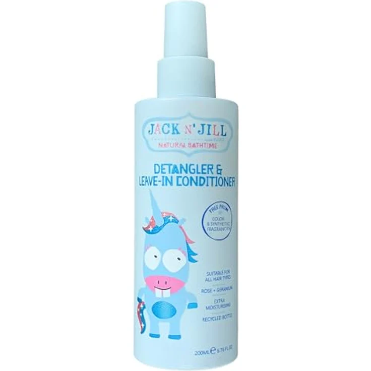 Jack N' Jill Natural Bathtime Leave-in Conditioner Spray, 200 ml, veganer Conditioner für Kinder zur Haarpflege und -glättung – Bild 1