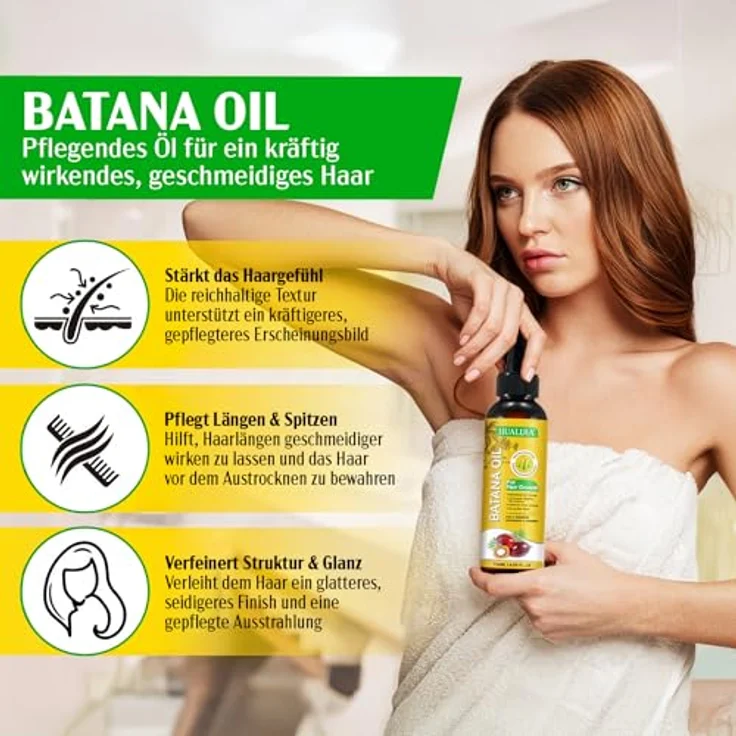 P-Beauty 2X Batana Öl, Kaltgepresst, 120ml - Naturöl für Haarwachstum, Pflege von Haaren, Kopfhaut, Wimpern & Augenbrauen, ohne Zusatzstoffe – Bild 5