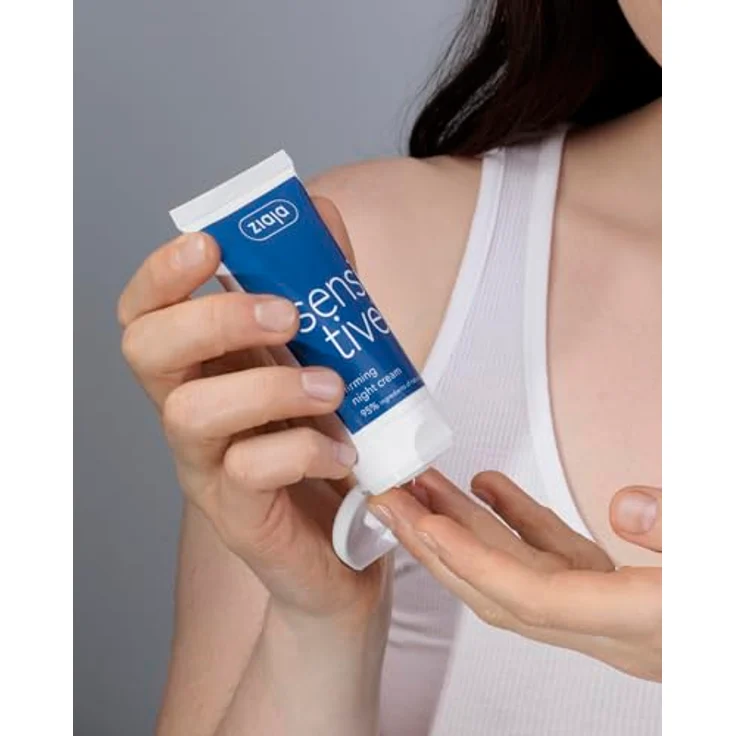 Ziaja Sensitive Crema Reafirmante De Noche, Gesichtscreme für sensible Haut, 50 ml – Bild 5