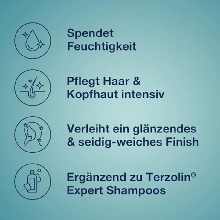 Terzolin Expert Spülung für Haare & Kopfhaut - Pflegender Schutz & Intensiv-Pflege gegen Schuppen, Beruhigt Irritationen, für strapazierte Hautbarriere, tägliche Anwendung, 200 ml – Bild 5