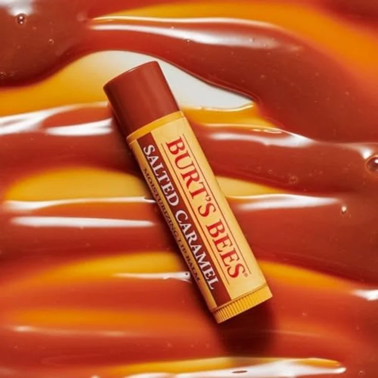 Burt's Bees Lippenbalsam Salzkaramell, feuchtigkeitsspendender Balsam mit Bienenwachs und Vitamin E, 100 % natürlich, 4,25 g – Bild 3