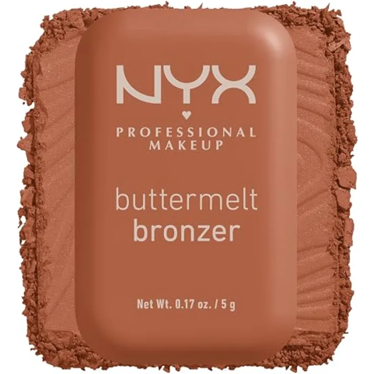 NYX Professional Makeup Buttermelt Bronzer cremiger Bronzer Farbton Butta Ballin, 5 g, für einen natürlichen Teint und Konturierung