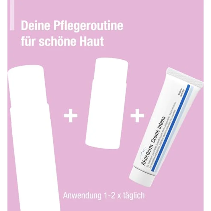 AKNEDERM aknederm Creme intens 2x30g - Anti Pickel Creme mit Zink - punktuelle Nacht-Intensiv-Pflege bei akuten stark ausgeprägten Hautunreinheiten - mattierende Zink Creme gegen Pickel - ohne Parfüm - vegan – Bild 3