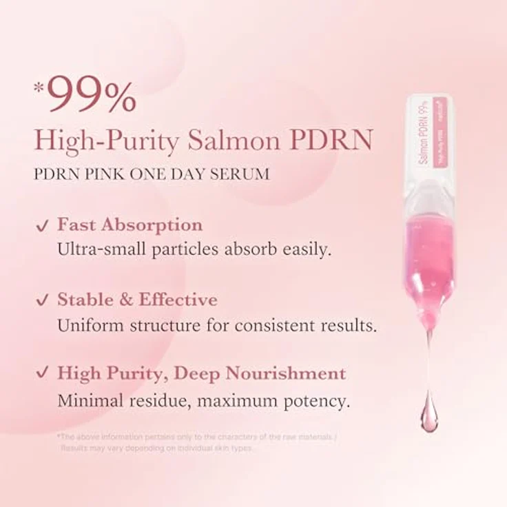 Medicube PDRN Pink One Day Serum Set, 10 Ampullen à 1,5 ml, feuchtigkeitsspendendes Anti-Aging Serum mit Lachs-DNA, Hyaluronsäure, Niacinamid & Peptiden für strahlende Haut – Bild 3