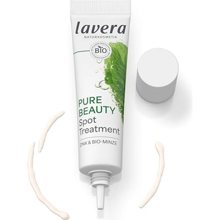 Lavera Nachtpflege Pure Beauty Spot Treatment, punktuelles Gel gegen Unreinheiten mit Zink und Bio-Minze, 15 ml – Bild 2