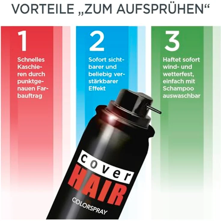 Cover Hair Color Spray Blonde Ansatzspray 100 ml – Bild 7