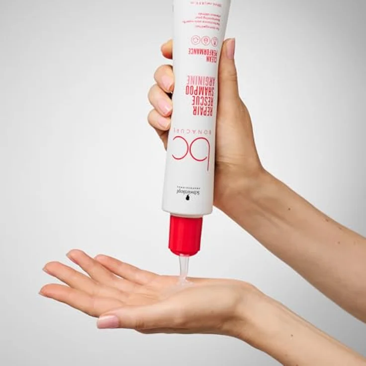 Schwarzkopf Professional Bonacure Repair Rescue Shampoo Für Strapaziertes Haar Veganer Pflegekomplex Arginin Hitzeschutz UV Schutz Feuchtigkeitsspendend Regeneration Frei Von Sulfaten 250 ml – Bild 4
