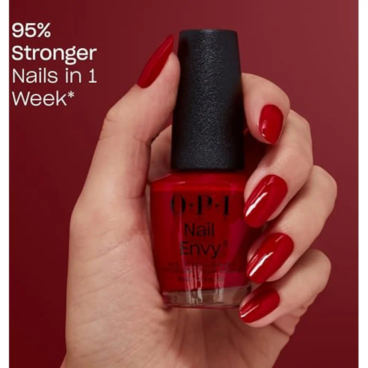 OPI Nail Envy Big Apple Red Nagellack – Original OPI Treatment mit veganer Formel – Schützt die Naturnägel – Langanhaltender Glanz – 15 ml – Bild 3