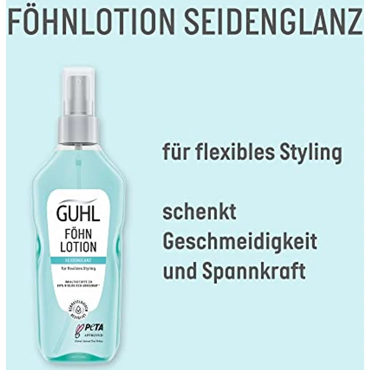 Guhl Föhn Lotion - Inhalt: 150 ml - Seidenglanz - Für flexibles Styling - Haartyp: alle – Bild 3
