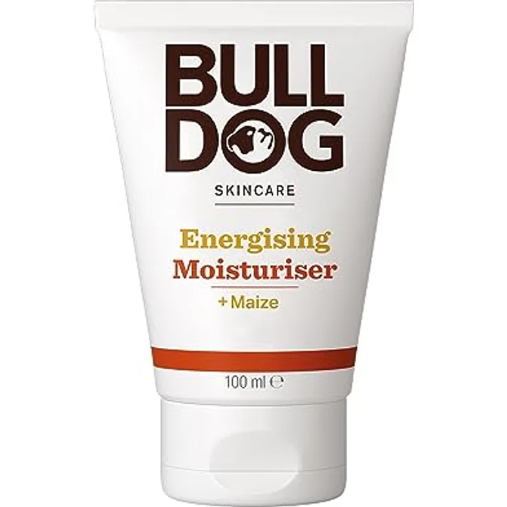 BULLDOG Energising Feuchtigkeitscreme für Männer, Gesichtscreme für müde Haut, 100ml, vitalisierender Duft, enthält Reis, Algen und Mais, frei von künstlichen Inhaltsstoffen