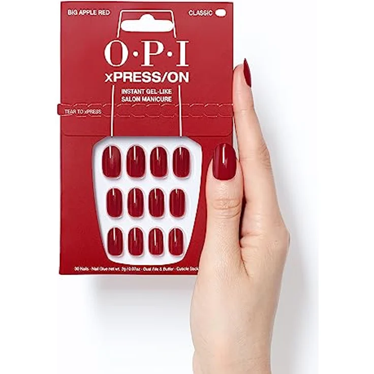 OPI xPRESS/ON künstliche Fingernägel Big Apple Red 30 St. – Bild 7
